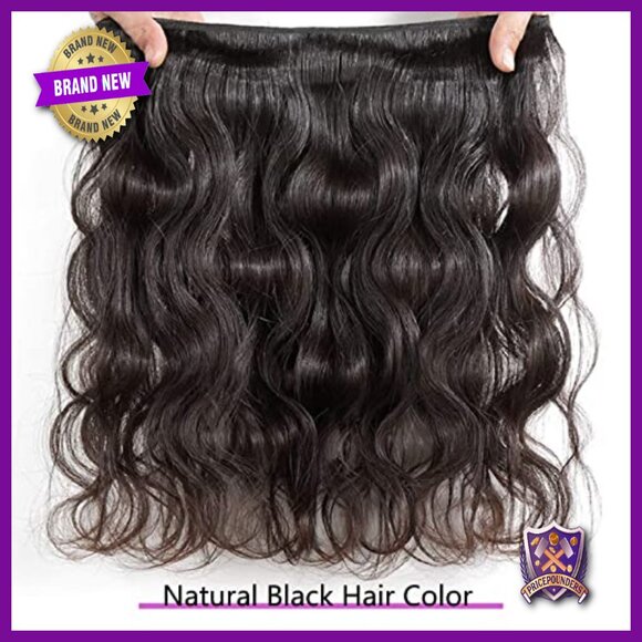 3 Bundle Brazilian Human Hair Extensions 16-20 Inch Body Wave Weave
